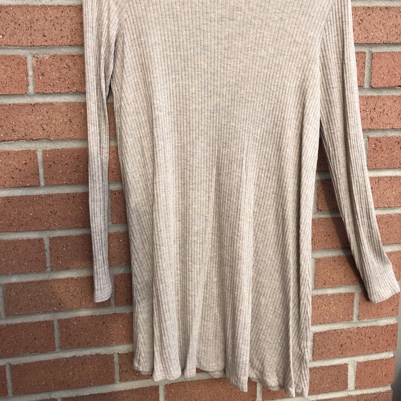 FOREVER 21 OATMEAL LONG SLEEVE DRESS - Picture 3 of 8